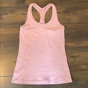 Lululemon Cool Racerback II pink tank top size 10